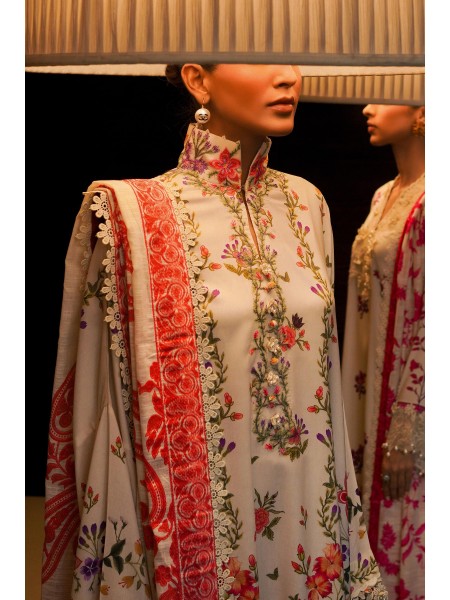 Sana Safinaz Unstitched 3 Piece Luxury Linen - Collection: Muzlin Winter 23 - Design Code: M233-009B-CQ