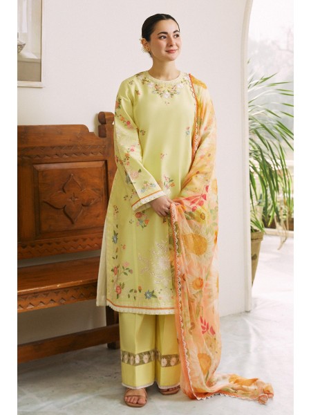 Zara Shahjahan Coco Collection 2024 Summer Lawn 3 Piece Unstitched for Women - Mahay-4B