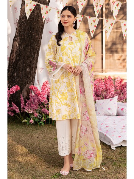 Cross Stitch Eid Lawn IVORY GARLAND Dress for Girls & Women 478205570_PK-2243310479