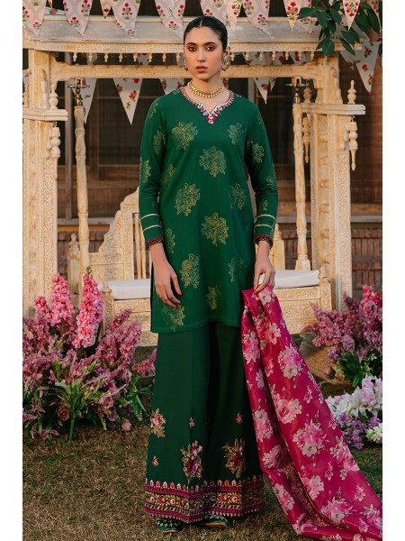 Cross Stitch Eid Lawn OPULENT GREEN Dress for Girls & Women 478200885_PK-2243310448