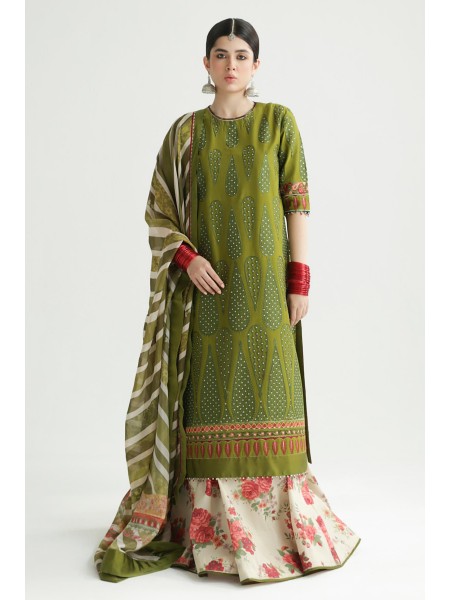 Zara Shahjahan Lawn24 - 3 Piece Unstitched for Women - AAINA-8B