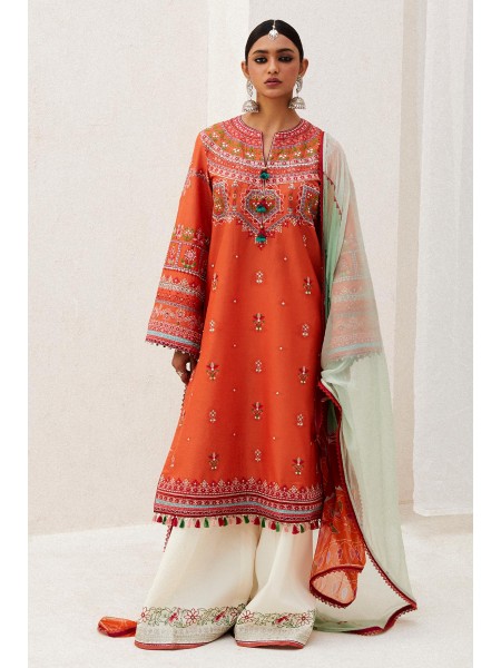 Zara Shahjahan Lawn24 - 3 Piece Unstitched for Women - LAMIA-7A