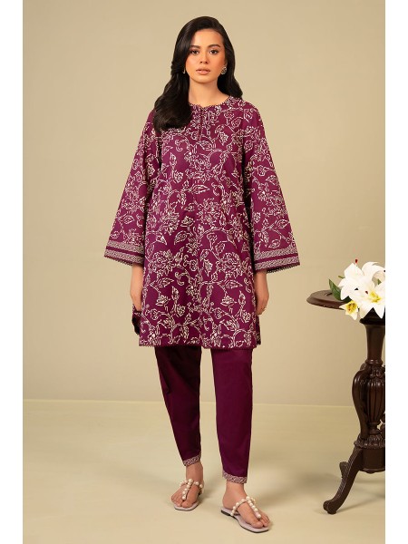 Cross Stitch Daily Lawn Purple Haze 2 PC Suit For Women and Girls - 489442128_PK-2306168295