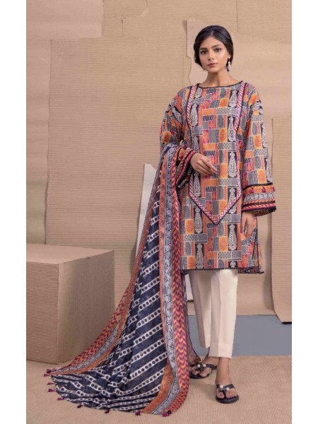 Sapphire Printed Suit 3 Piece Unstitched for Women 449663214_PK-2141714391