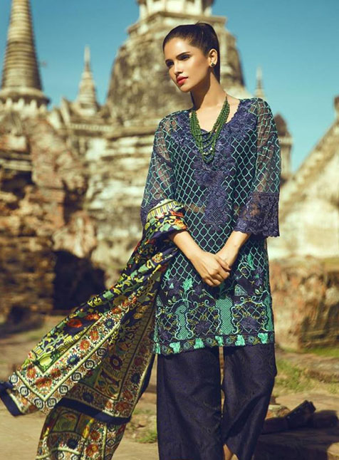 Tena Durrani Embroidered Khaddar Collection Unstitched 3 Piece Suit ...