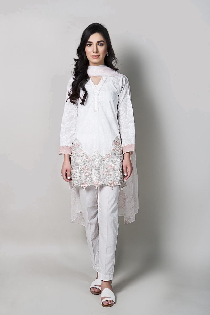Maria B Lawn Festive Collection Stitched 3 Piece Suit Dw 2021 In Off ...