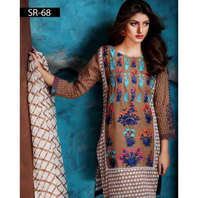 House Of Charizma Vol 5 Embroidered Swiss Cotton Unstitched 3 Piece ...
