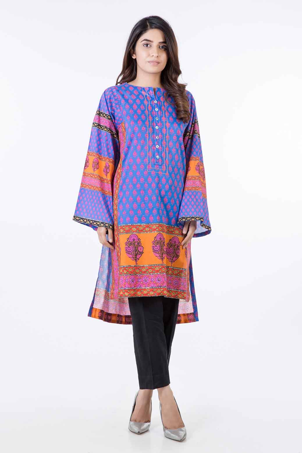 Bonanza Satrangi Pret Collection Blue Lawn Kurti Spk191p041 ...