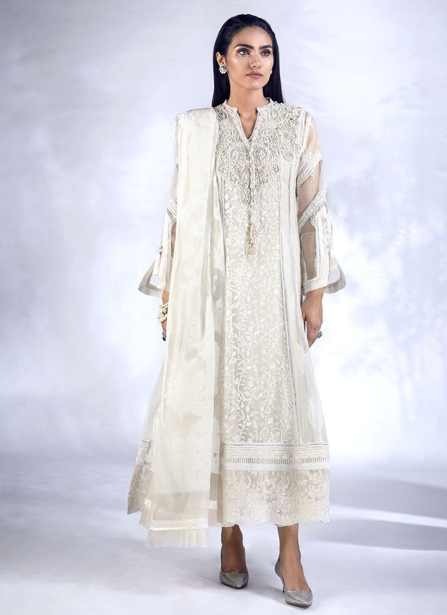 Farah Talib Aziz Eid Collection Pearl Kalidaar Lawncollection.pk