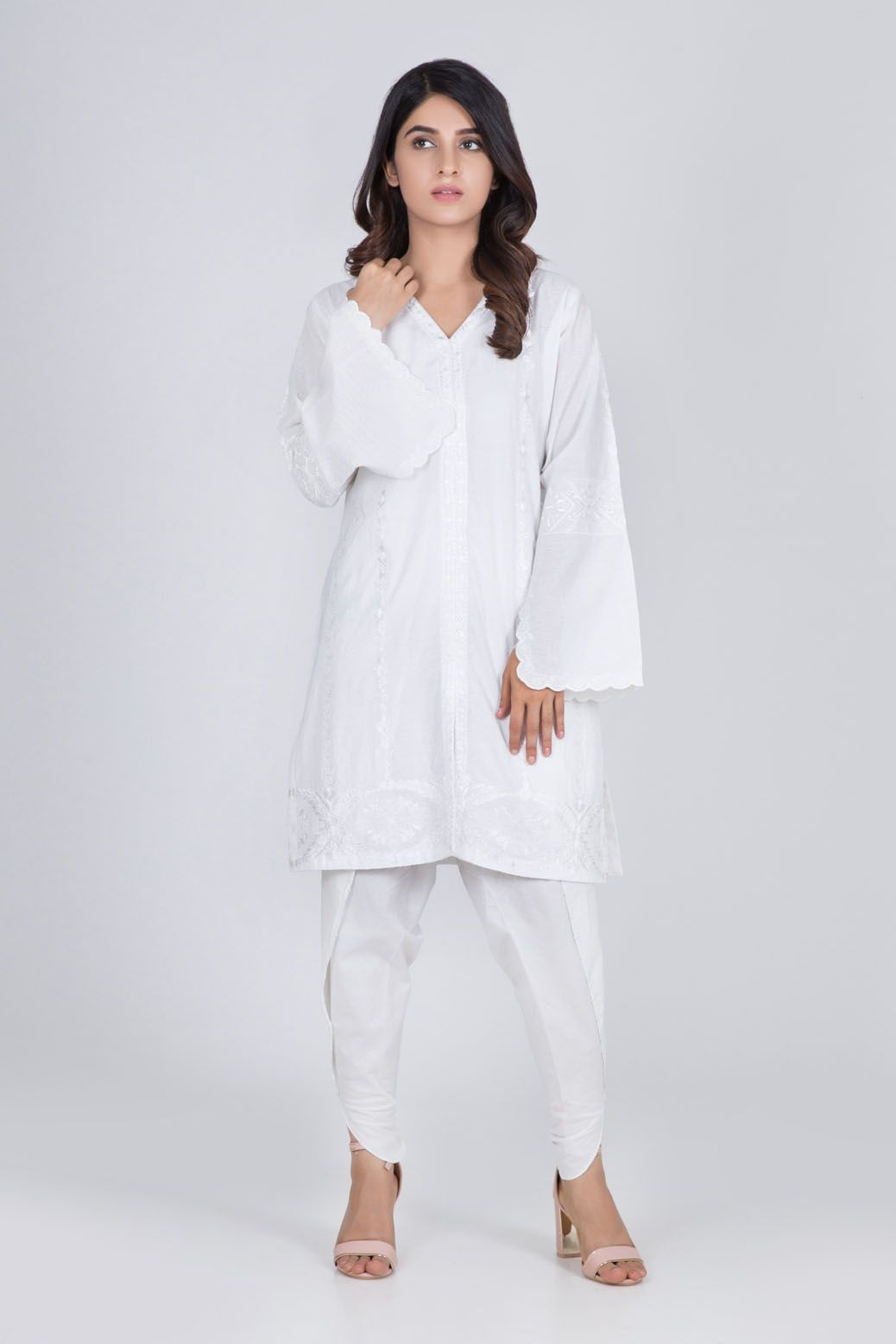 Bonanza Satrangi White Lawn Suit Wbn192p001 White - Lawncollection.pk