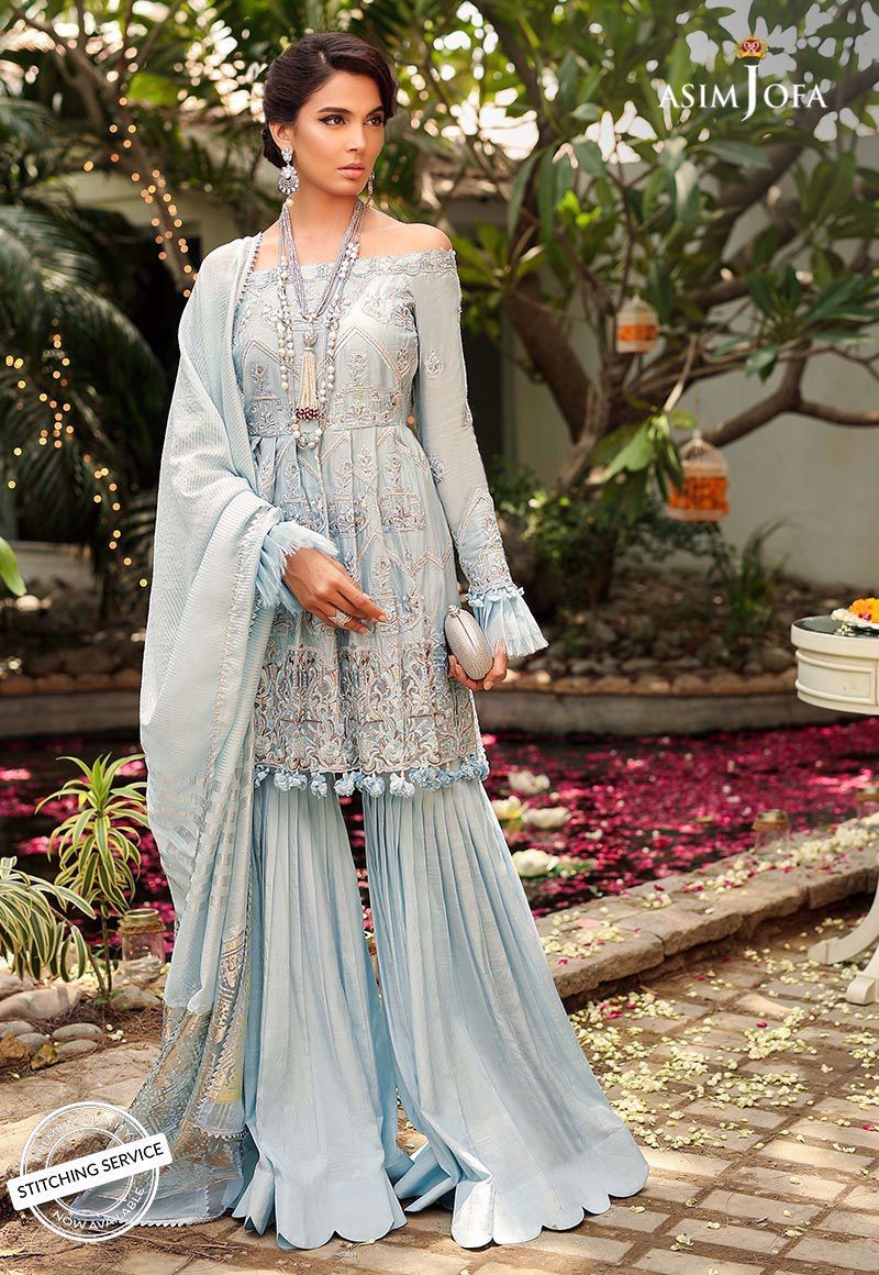 Asim Jofa Embroidered Collection Ajcn 02 Lawncollection.pk