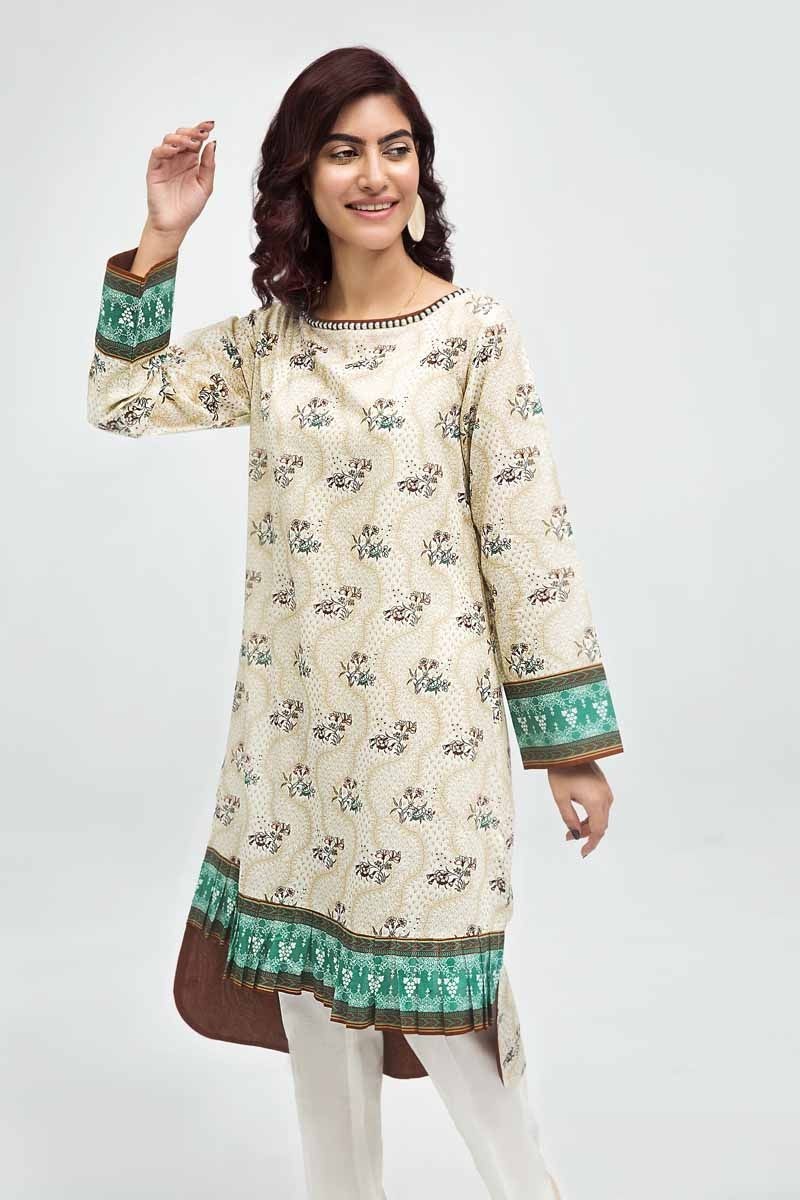 Gul Ahmed Bagh E Gul Off White Scn 119 - Lawncollection.pk