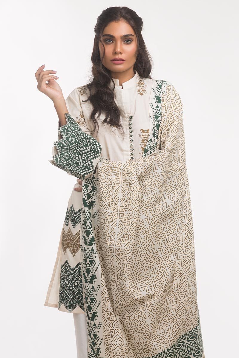 Gul Ahmed Monochrome Collection Lawn 2 Pc Outfit Ips 19 131 ...