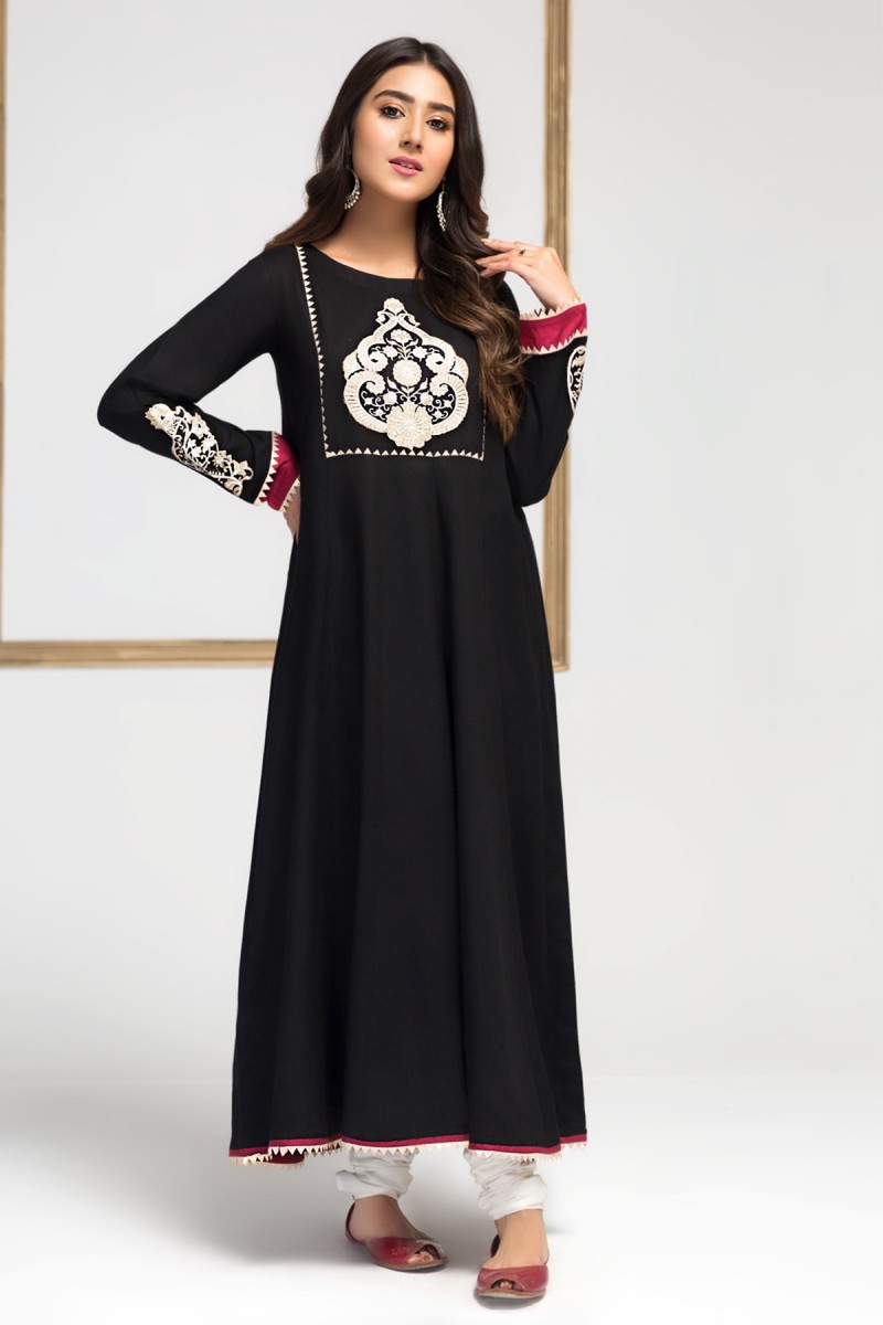 Origins Rosemary Embroidered Frock - Lawncollection.pk