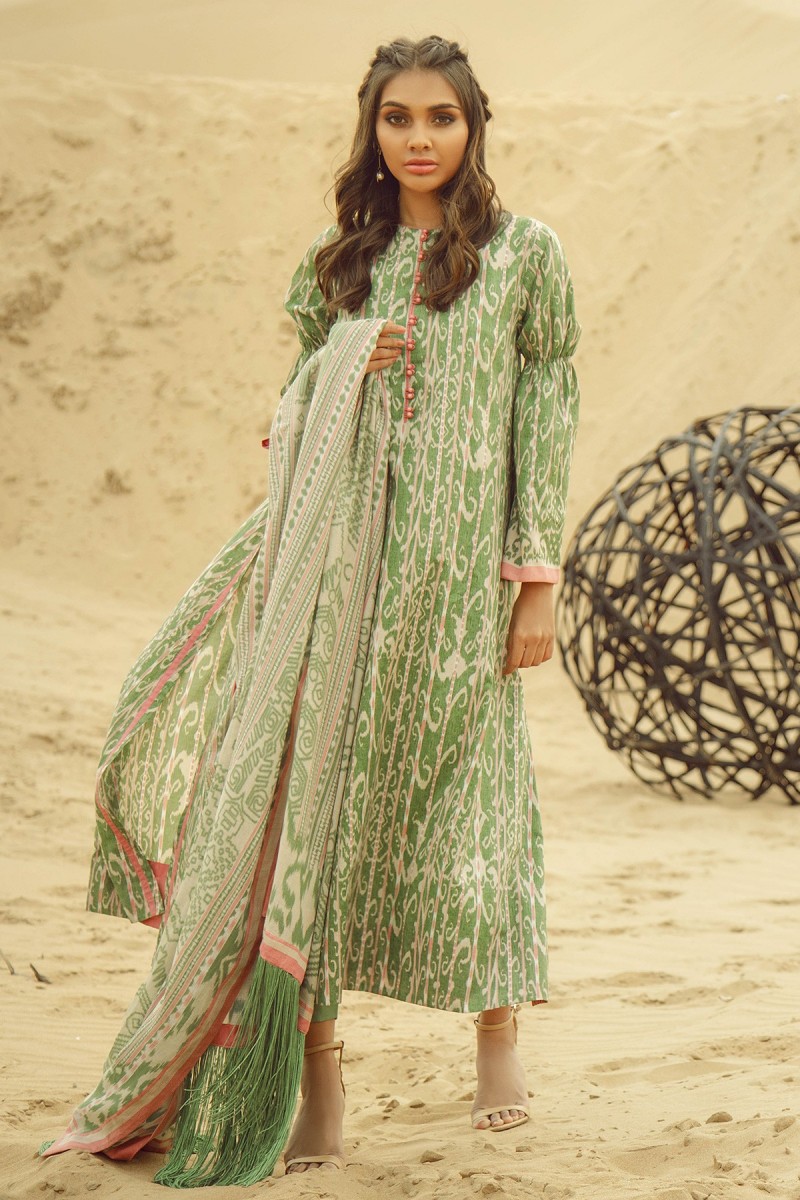 Alkaram Studio Ss20 Collection 3 Piece Printed Lawn With Printed Net ...