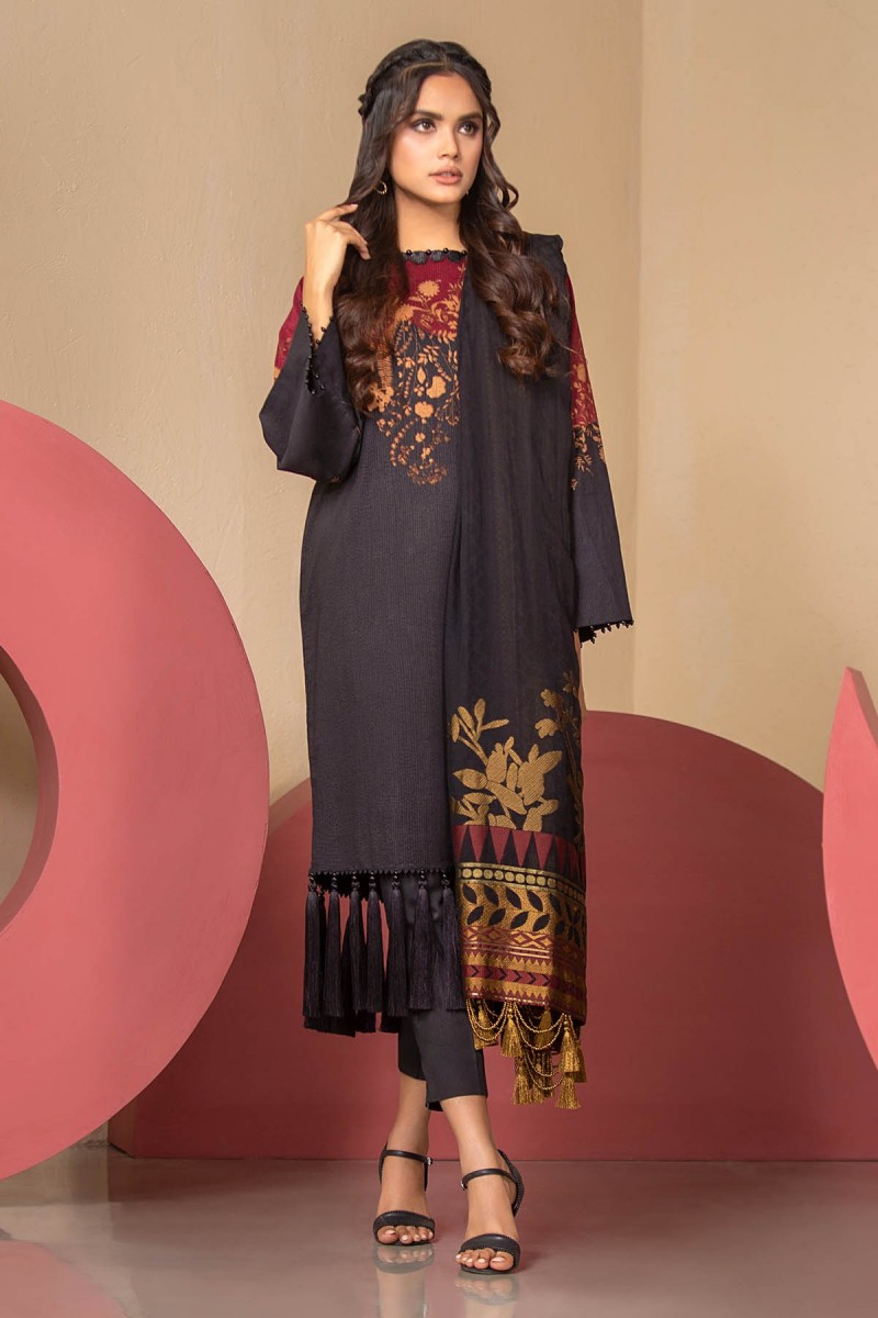 Alkaram Studio Ss20 Collection 3 Piece Printed Suit With Jacquard ...