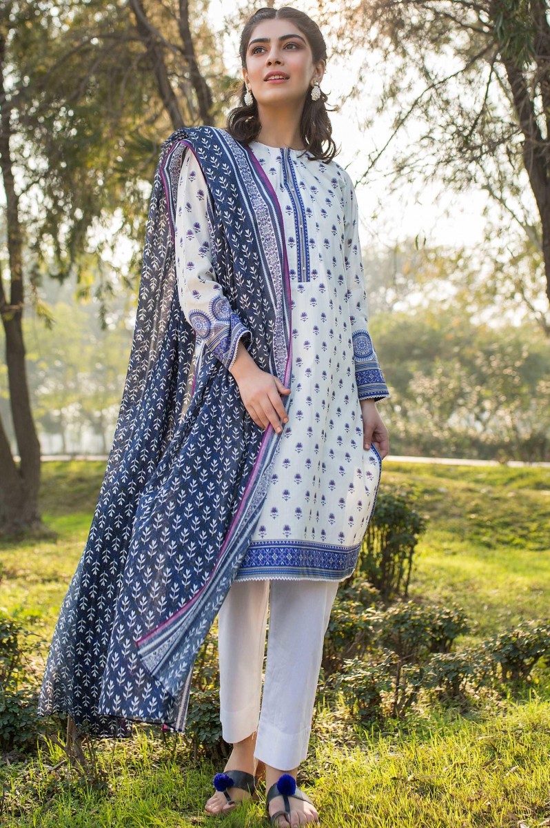 Zeen Woman Spring 20 Collection Unstitched 2 Piece Digital Printed Lawn ...