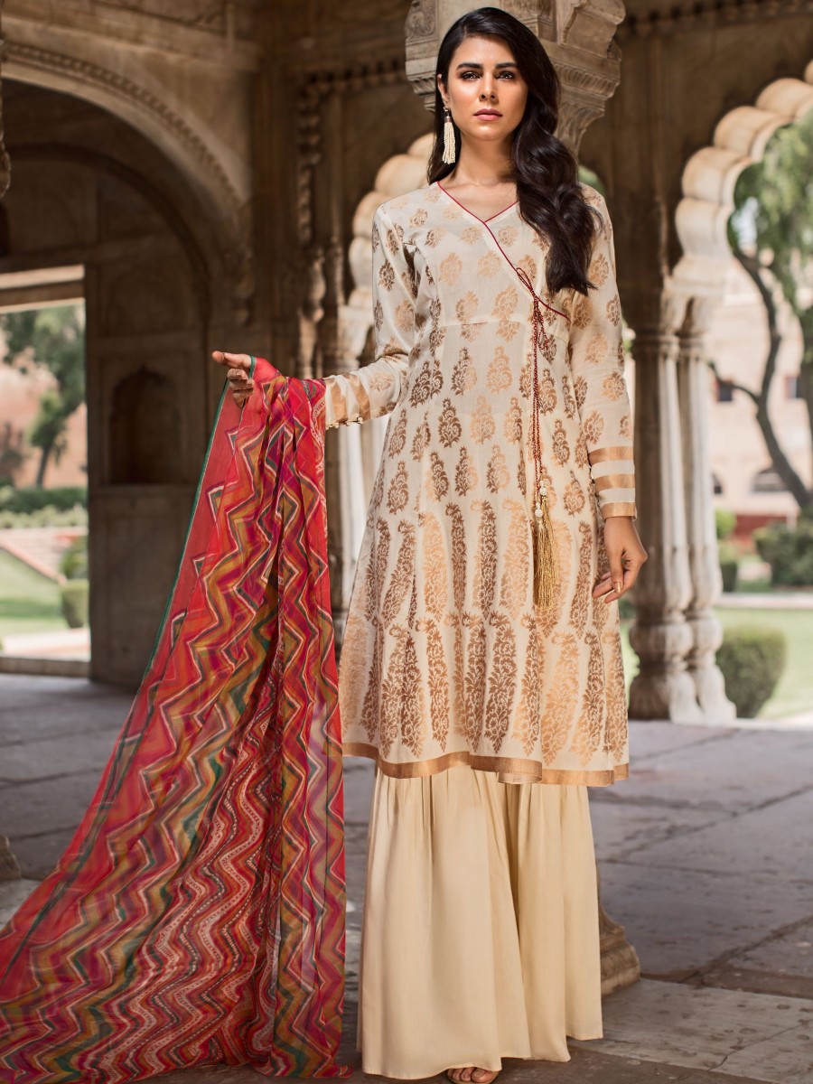 Limelight Unstitched Summer Collection 2 Pc Jacquard Suit U0756 2pc Owh ...
