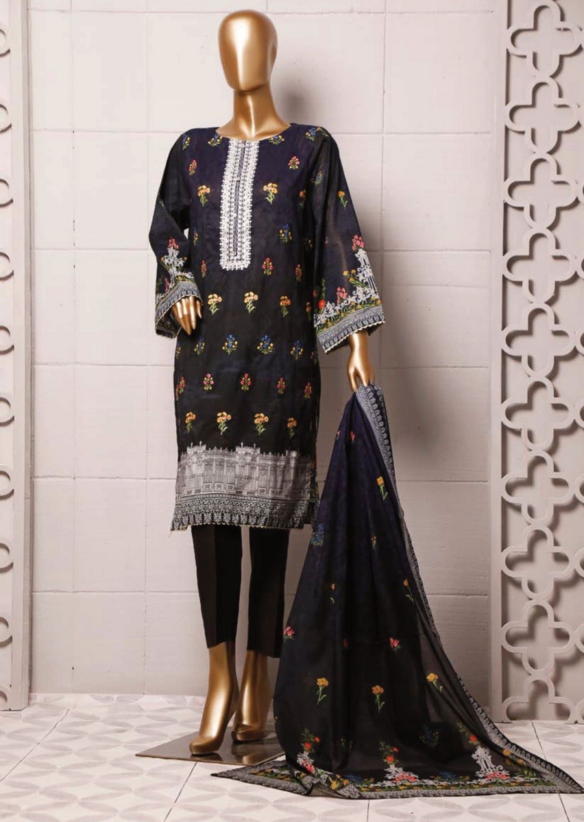 Bin Saeed Stitched Printed And Embroidered Lawn Collection20 D Zbs 1080 ...