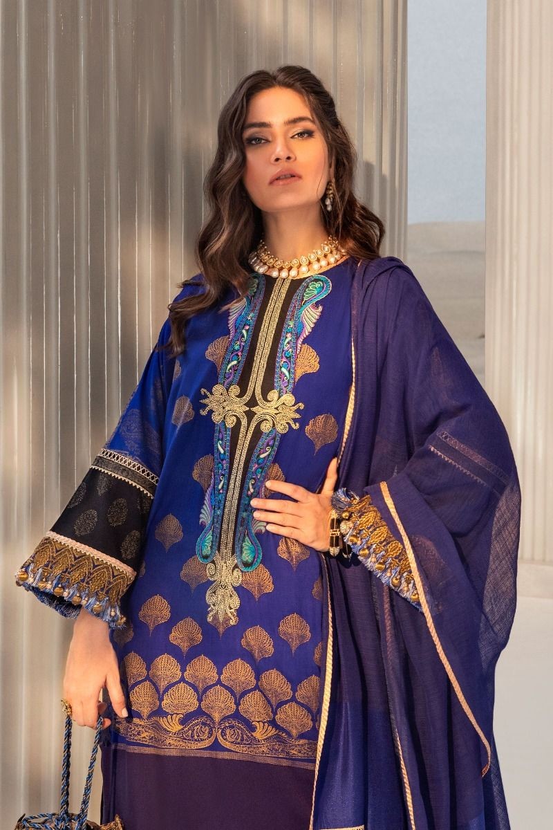 Sana Safinaz Kurnool 20 Unstitched Fabric B201 007b Cu - Lawncollection.pk