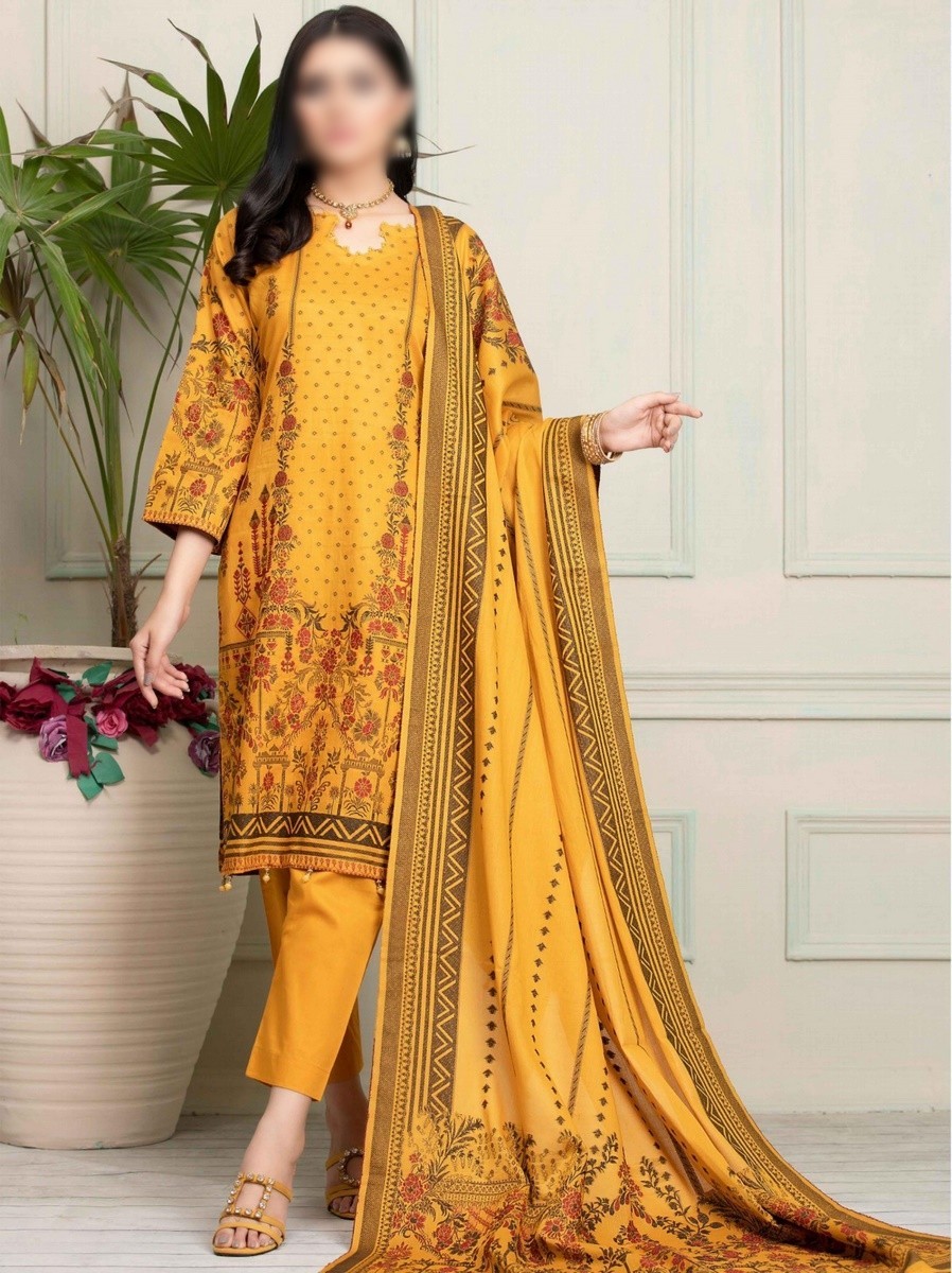 Ruhi Spring Summer Unstitched Jacquard Lawn Series D 01 - Lawncollection.pk
