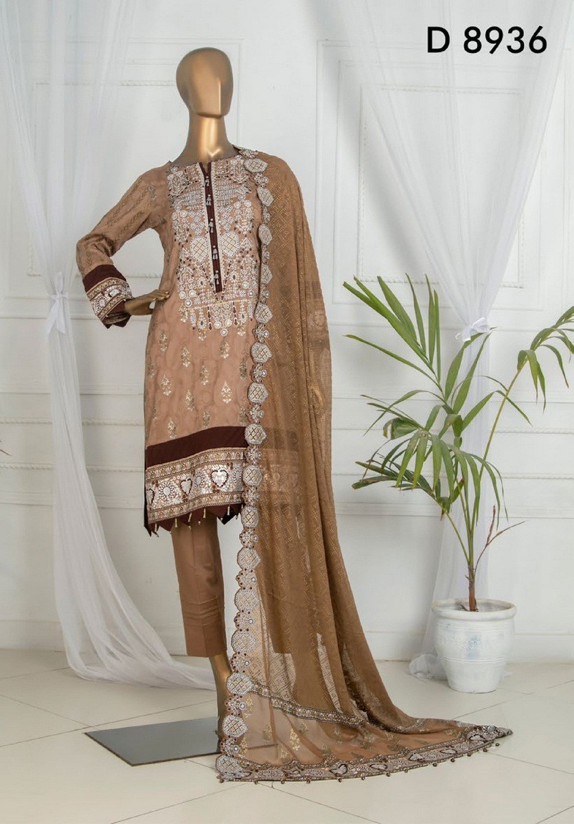 Tawakkal Dynamic Embroidered Jacquard Lawn Collection D D 8936