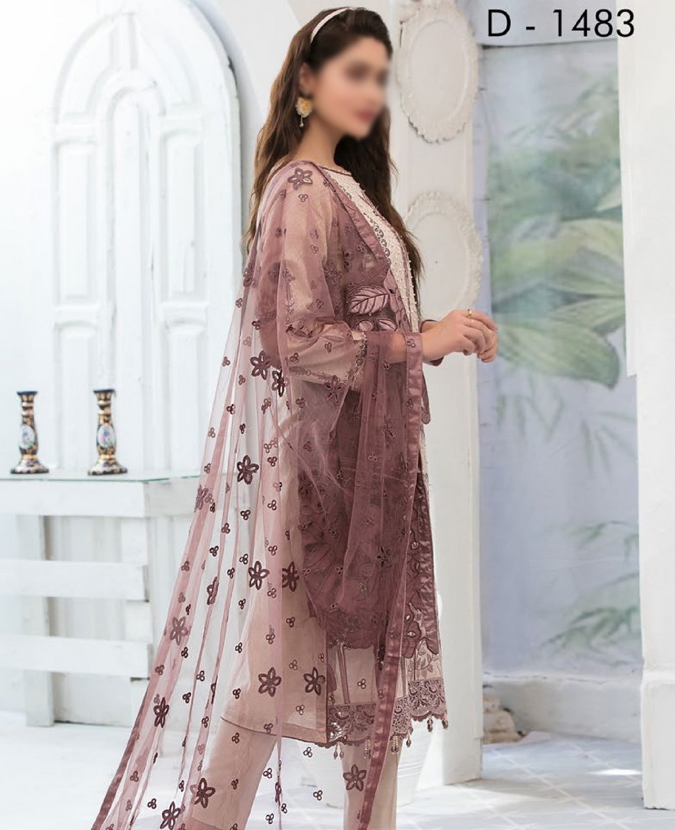 Tawakkal In Vogue Embroidered Luxury Jacquard Lawn Collection D 1483