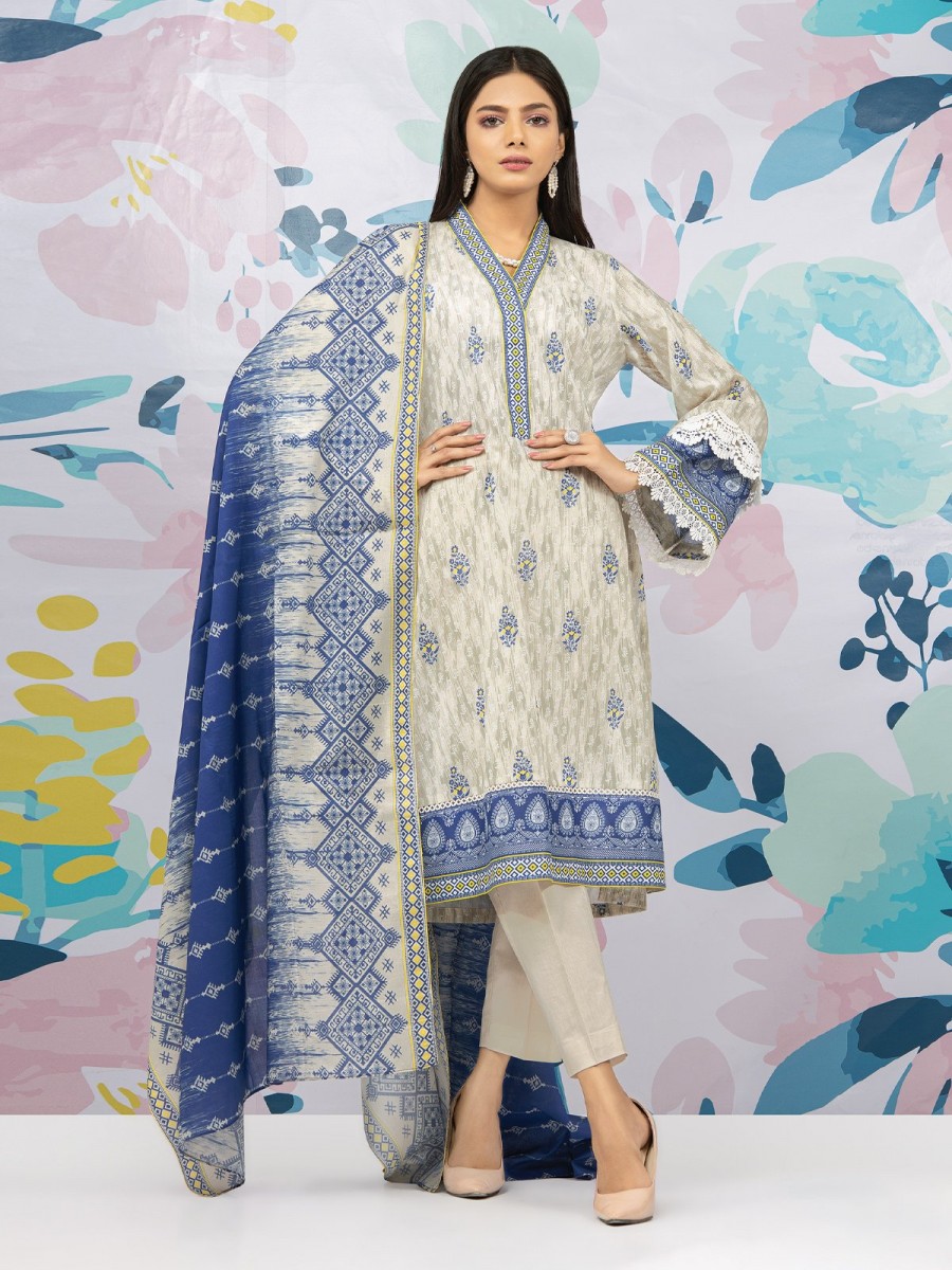 Eden Robe Latest Lawn Suit With Chiffon Dupatta Eden Robe Lawn 2023 ...