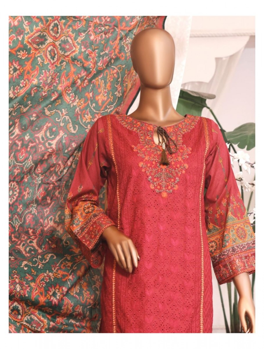 Bin Saeed Printed And Chikankari Embroidered Lawn Collection Design 14
