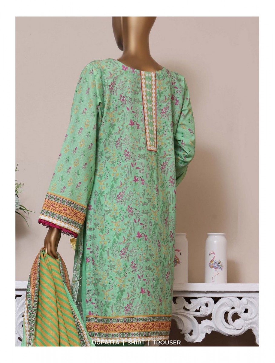 Bin Saeed Printed Embroidered Khaddar Collection 2022 Kf 0020
