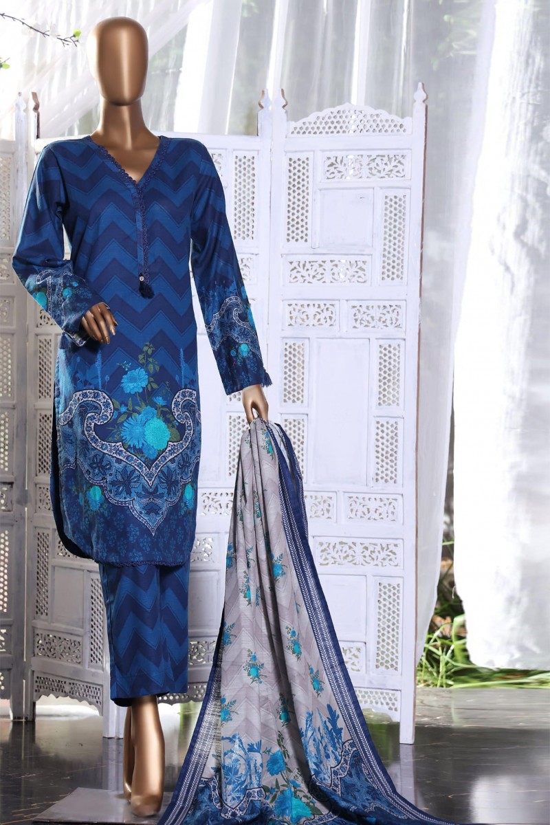 Sada Bahar Stitched 3 Piece Pret Printed Khaddar Collection 2022 Kd ...