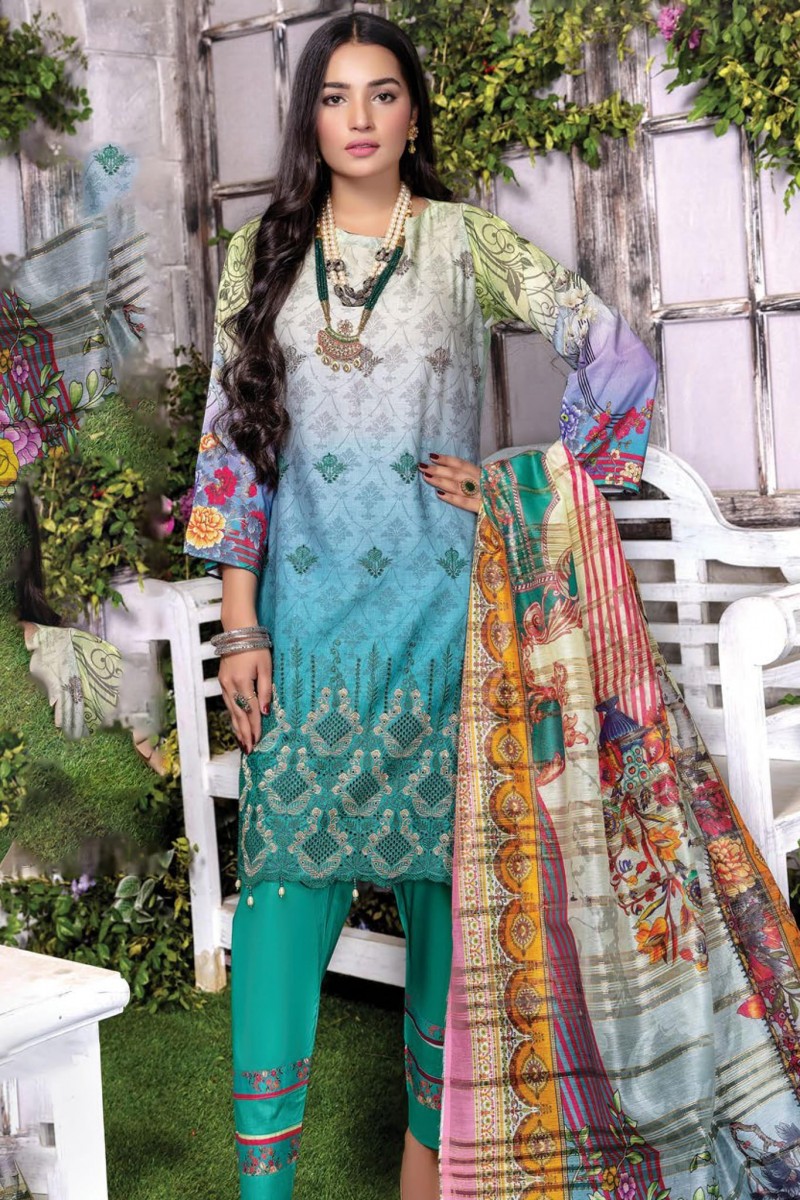 Aks E Jahan By Mah E Rooh Unstitched 3 Piece Digital Printed Lawn ...