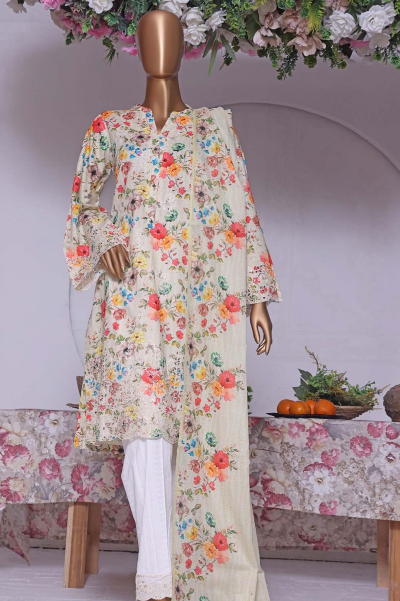 Chaandbagh By Bin Saeed Stitched 3 Piece Embroidered Lawn Vol 01