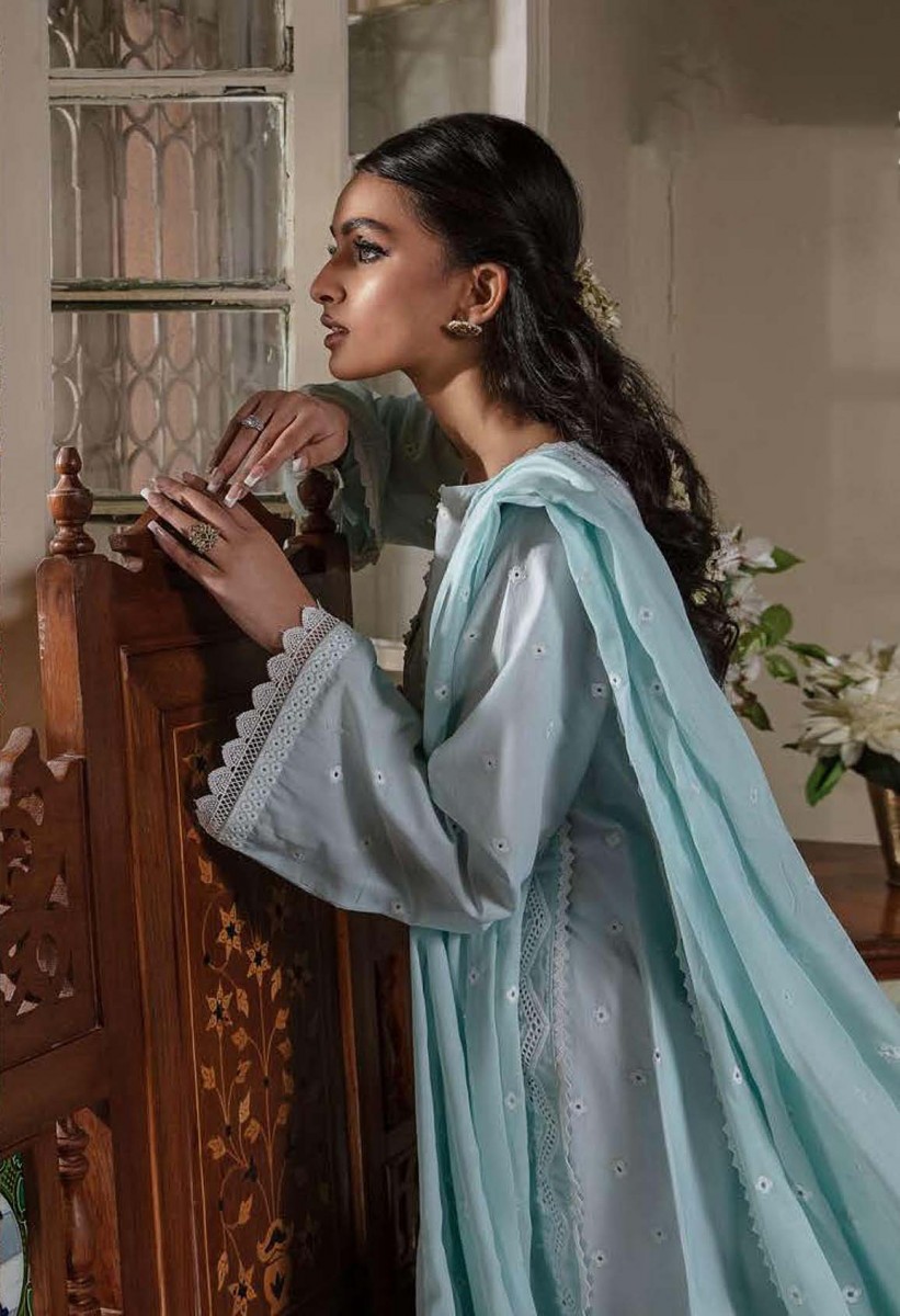 Cross Stitch Unstitched 3 Piece Chikankari Lawn Collection2023 Chk 0101