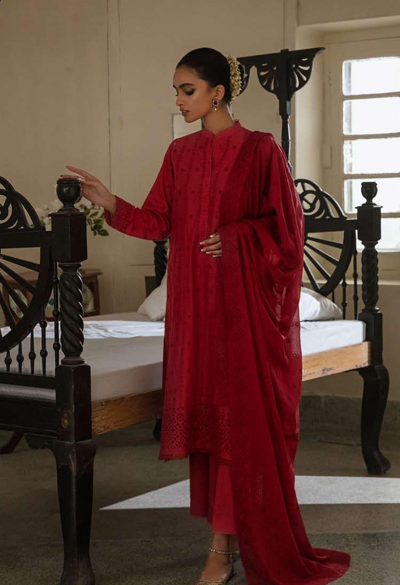 Cross Stitch Unstitched 3 Piece Chikankari Lawn Collection2023 Chk 0105