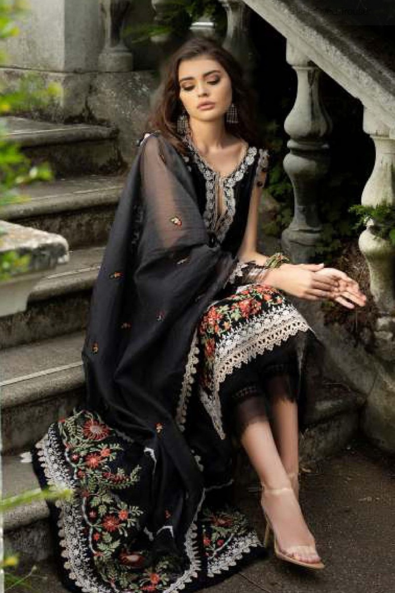 Vital by Sobia Nazir Unstitched Embroidered Lawn 3 Piece Suit SN26UVL 2A - Summer Collection