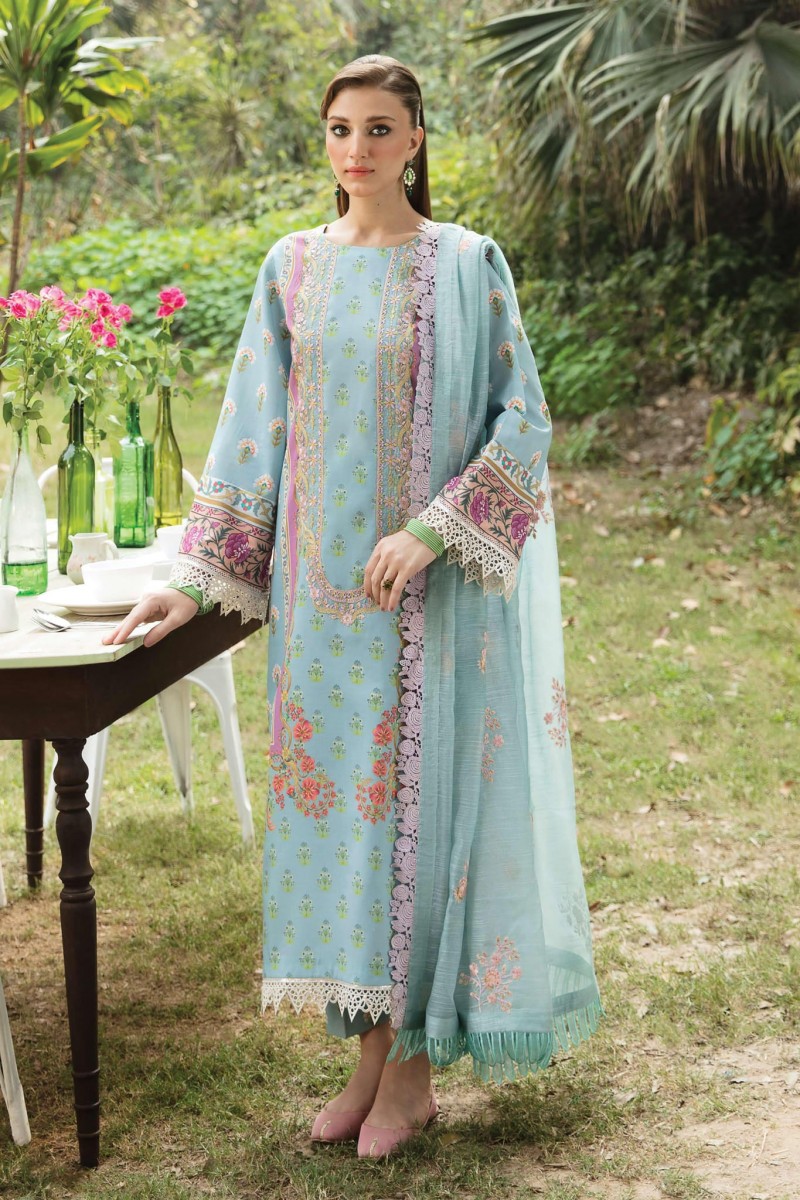 Sunspell by Afrozeh Unstitched Embroidered Lawn 3 Piece Suit AF26USL AUREMYST ZWU-0117-3PO - Festive Collection