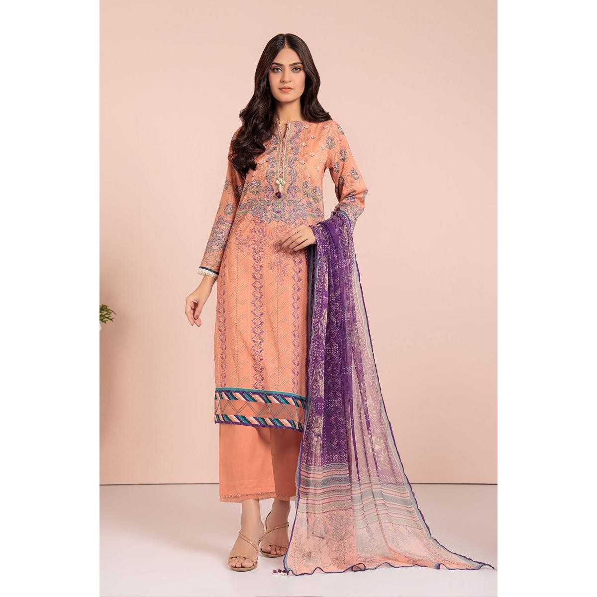 Bonanza Satrangi 3 Piece Unstitched Lawn Suit Gul Aso233p17