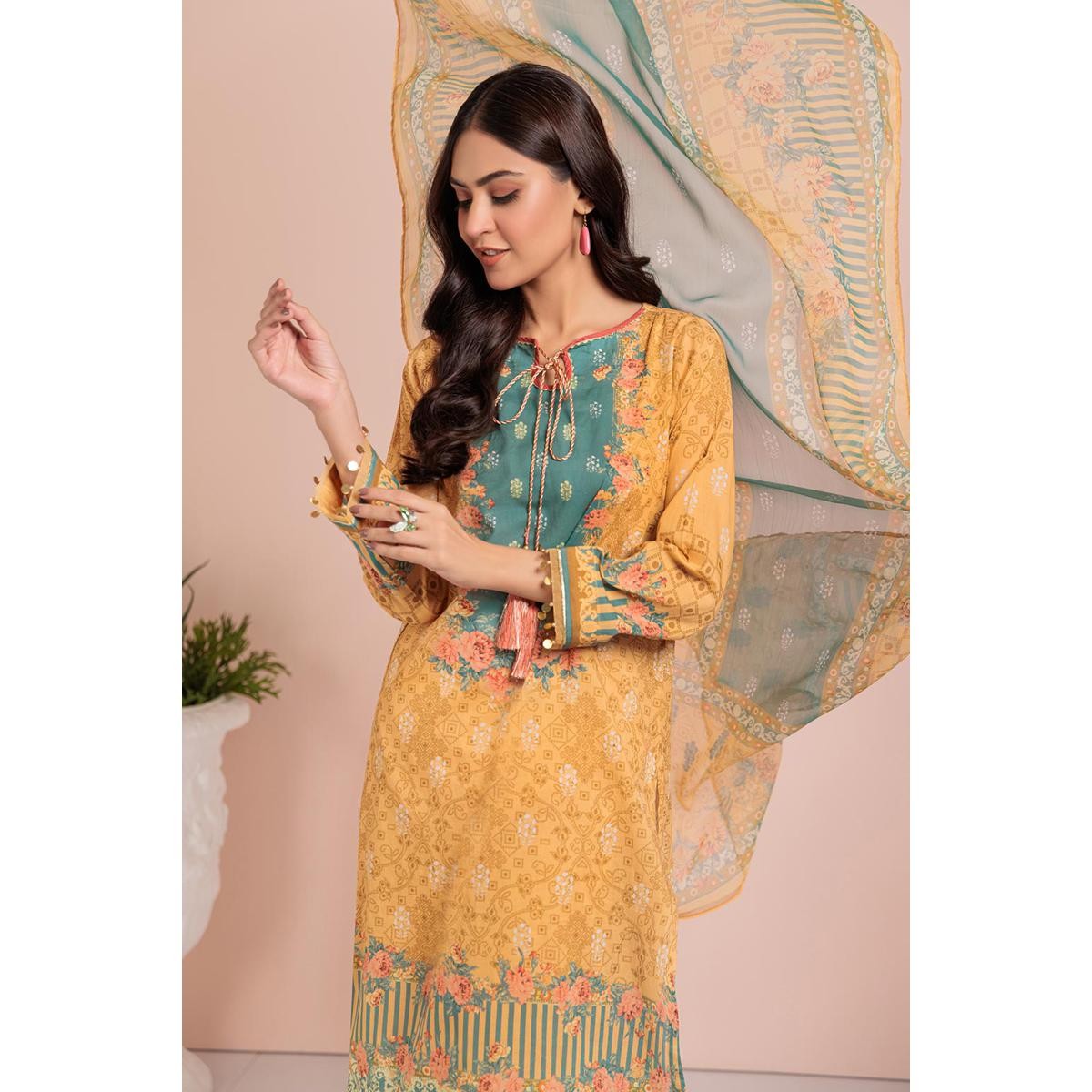 Bonanza Satrangi 3 Piece Unstitched Lawn Suit Mahjabeen Aso233p25