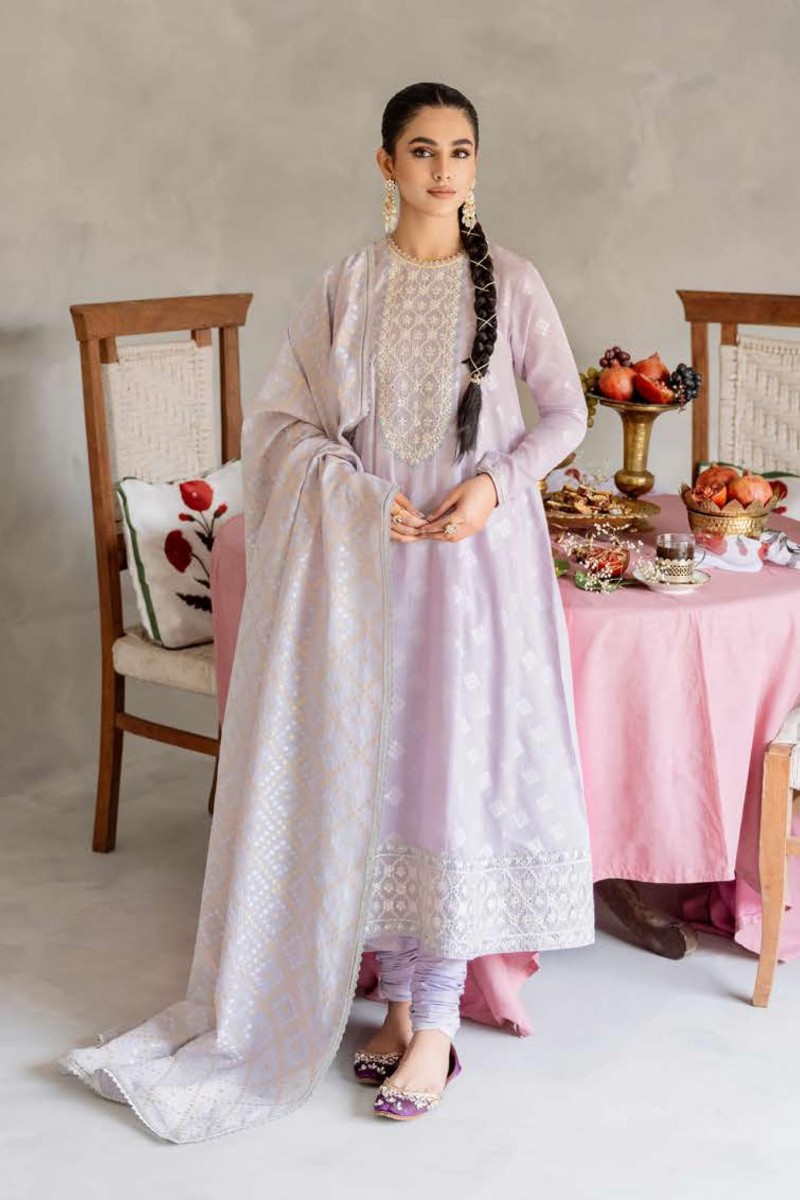 Cross Stitch Unstitched 3 Piece Premium Eid Lawn Collection2023 05 Lilac Hint Lawncollection.pk