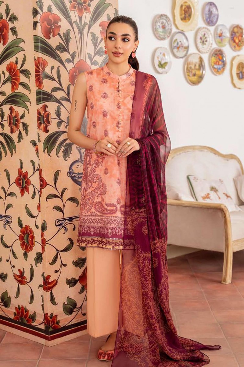 Cross Stitch Unstitched 3 Piece Premium Eid Lawn Collection2023 24 Vibrant Fleck Lawncollection.pk