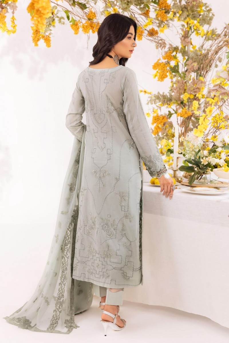 La Royale By Iznik Embroidered Chiffon Suits Unstitched 3 Piece IZ22R IRC-04 Agnes - Luxury Collection