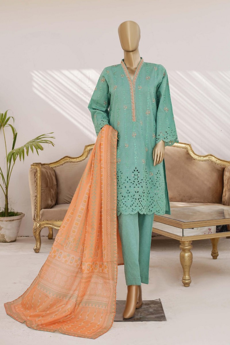 Morbagh By Bin Saeed Stitched 3 Piece Embroidered Lawn Collection2023