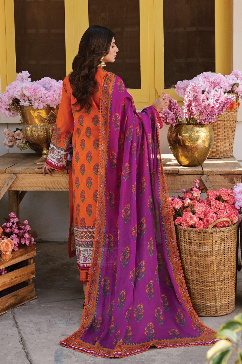 Florette by Afrozeh Unstitched Embroidered Lawn 3 Piece Suit AF26UFL D-04 CIEL - Festive Collection