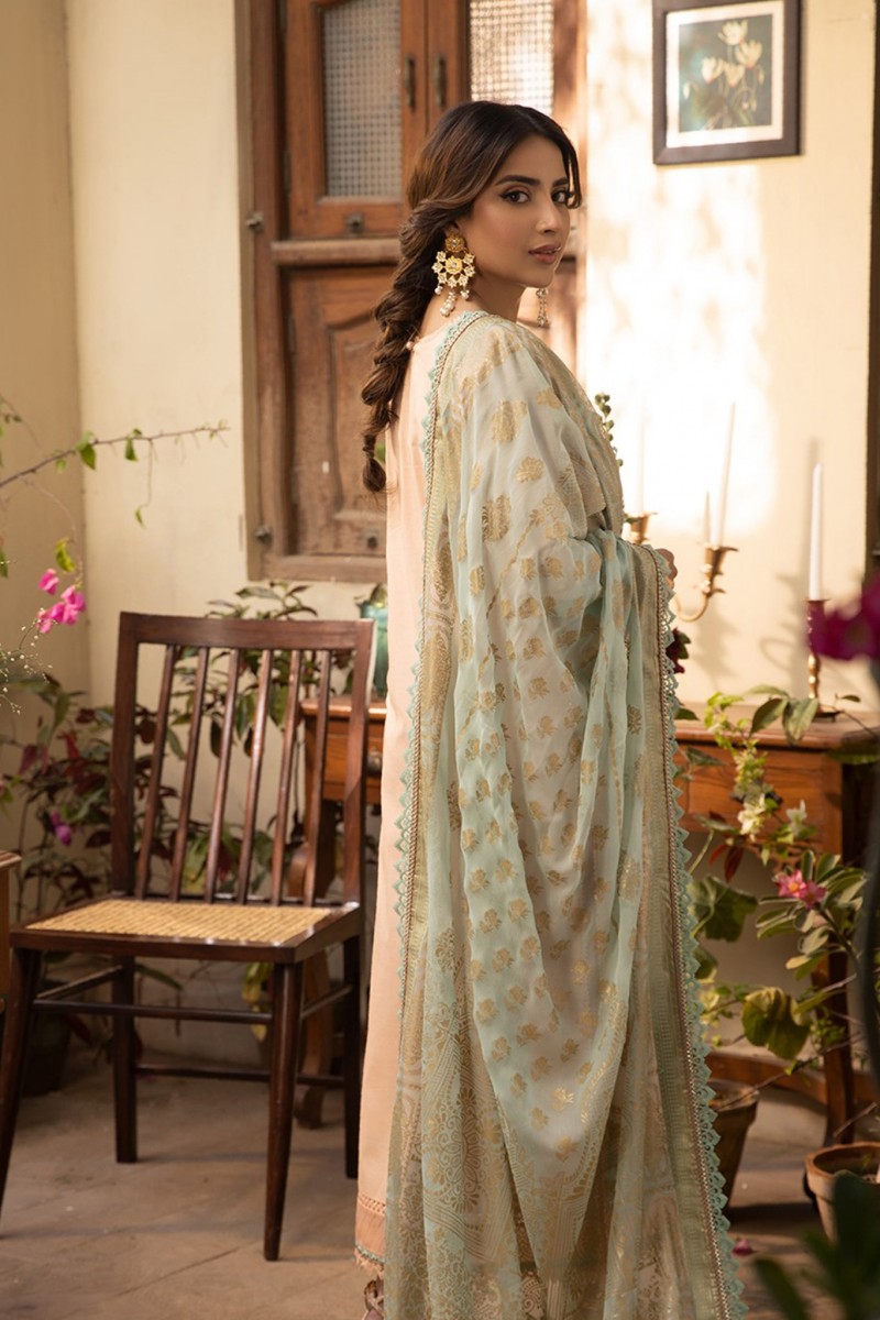 Zarq Barq By Asim Jofa Embroidered Suits Unstitched 3 Piece AJZB-08 - Eid Collection main image 0