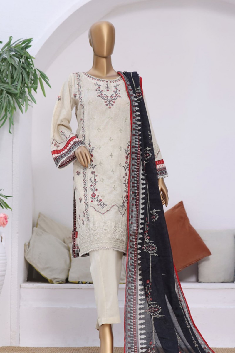 Bin Saeed Printed Lawn Unstitched 3 Piece Suit - Design-17 - BS26PR - Black - Summer Collection