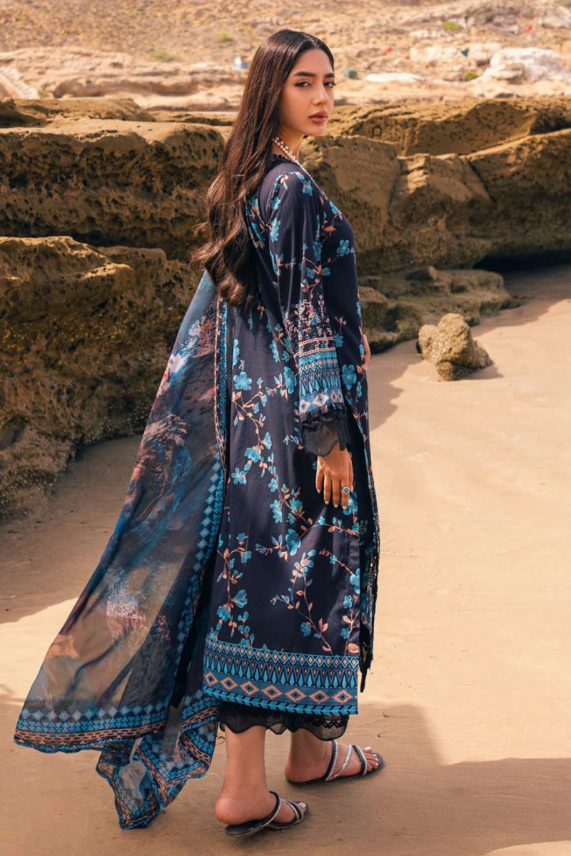 Gardenia by Nureh Unstitched Embroidered Lawn 3 Piece Suit NU26UGL NSG-202 - Summer Collection