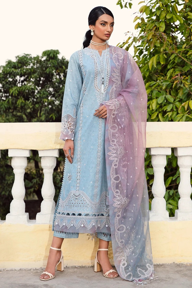 Iris By Jazmin Unstitched 3 Piece Spring Summer Lawn Collection2023 08