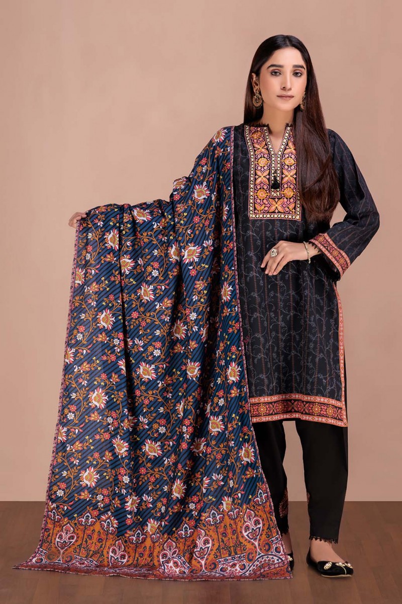 Bonanza Satrangi 3 Piece Winter Unstitched Khaddar Suit Rwo223p106