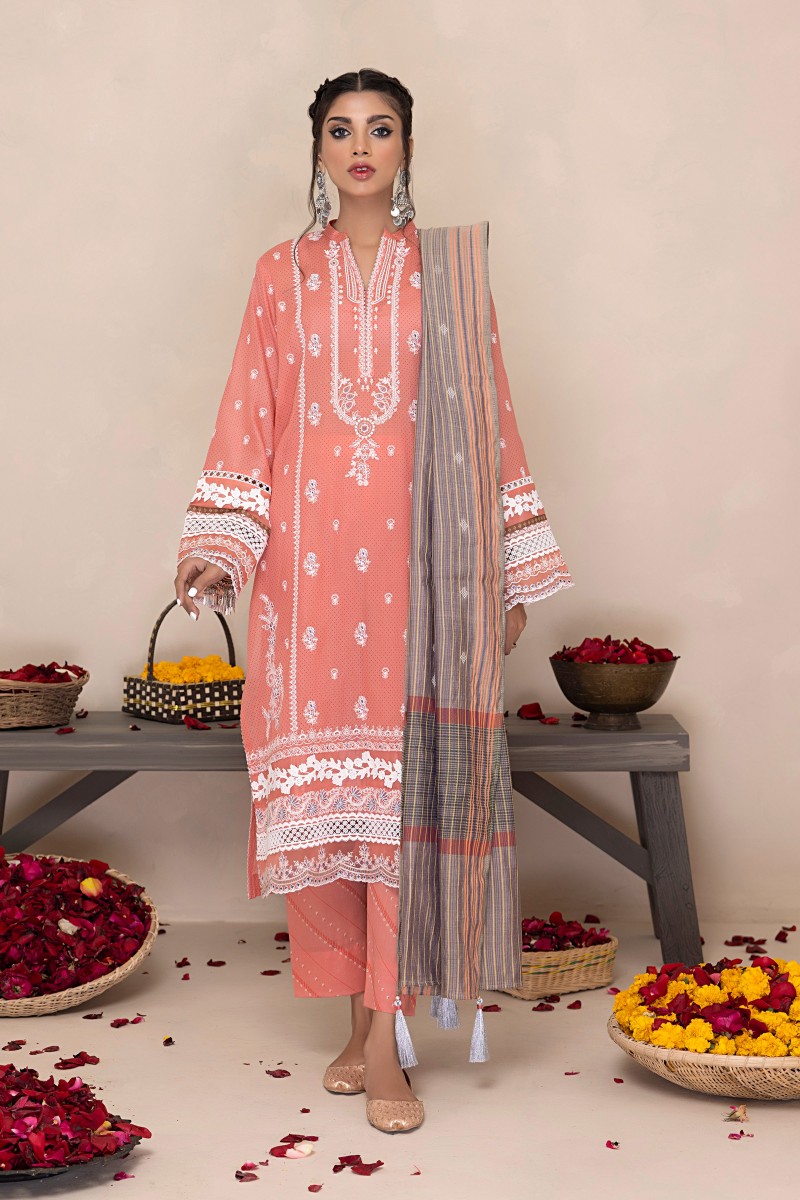LSM | Embroidered and Printed Lawn | LG-RL-0059 main image 1